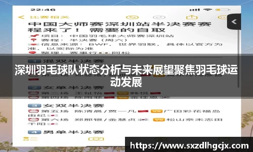 深圳羽毛球队状态分析与未来展望聚焦羽毛球运动发展